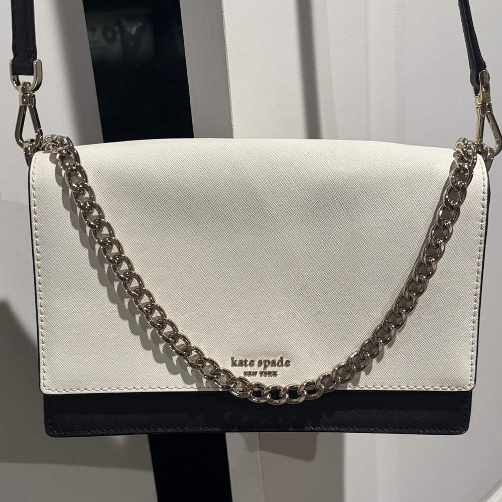 Kate Spade Black and White Crossbody Bag